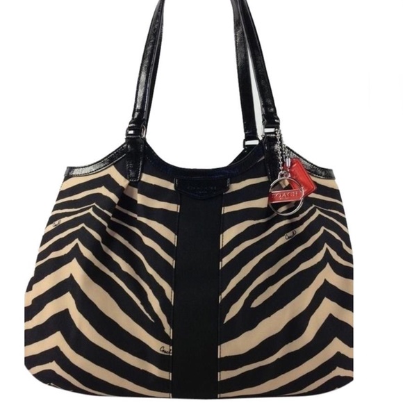 Coach Signature Zebra Print - Picture 1 of 6